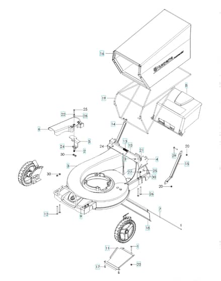 Husqvarna W53CS - Chassis & Frame