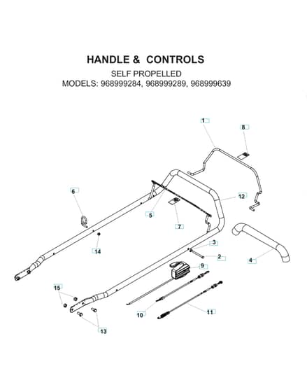 Husqvarna WC21 - Handle & Controls 2