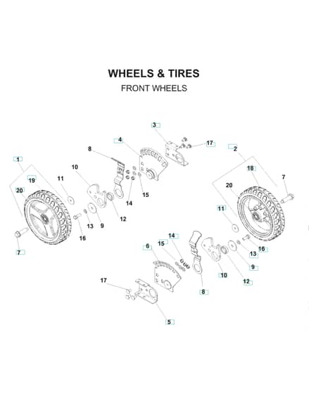 Husqvarna WC21 - Wheels & Tyres