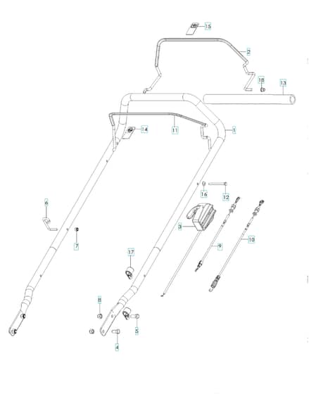 Husqvarna WCS21 - Handle & Controls