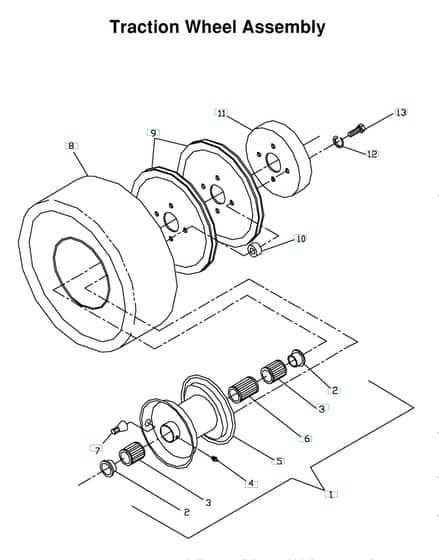 Husqvarna WG3613E - 2006-2 - Wheels & Tyres