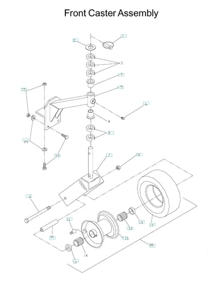 Husqvarna WG3613P - Casters