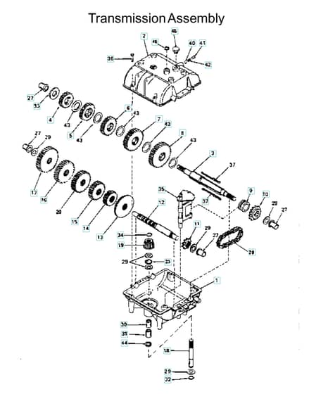 Husqvarna WG3613P - Transmission
