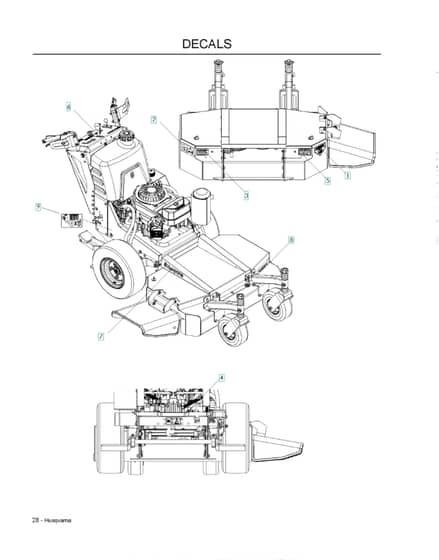 Husqvarna WH3615966947001 - Decals