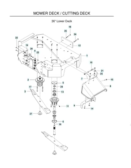 Husqvarna WH3616 - 2010-9 - Mower Deck & Cutting Deck 2