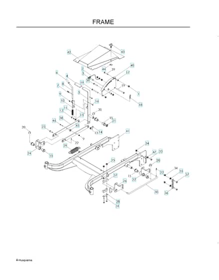 Husqvarna WH4817EFQ968999252 - Frame