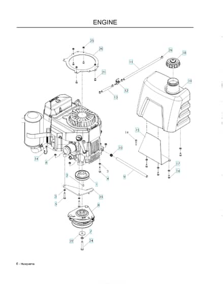 Husqvarna WH5217 - Engine