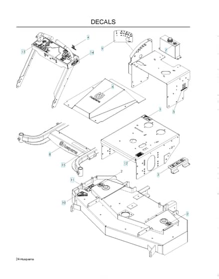 Husqvarna WH5219EFQ968999253 - Decals