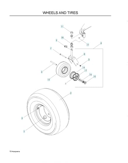 Husqvarna WH5221EFQ968999599 - Wheels & Tyres