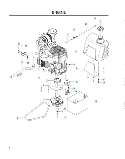 Husqvarna WHF6123966947007 - Engine Plate