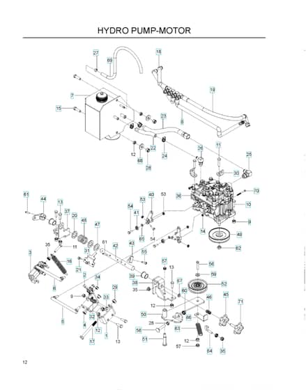 Husqvarna WHF6123966947007 - Hydraulic Pump