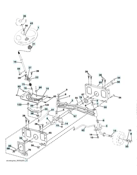 Husqvarna Yt42Dxl - Steering