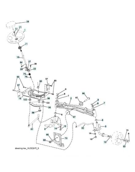 Husqvarna Yt42Ls - Steering