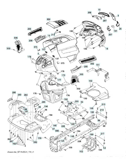 Husqvarna Yt46Ls - Chassis & Enclosures