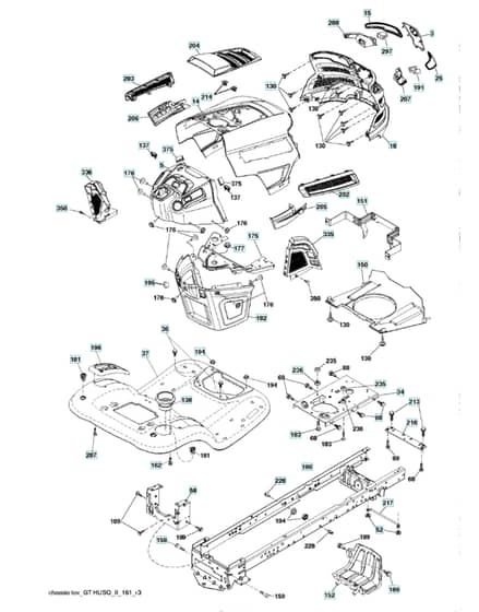 Husqvarna Yta20V46 - Chassis & Enclosures