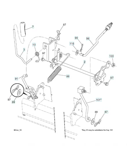 Husqvarna Yta22V46 - Mower Lift & Deck Lift