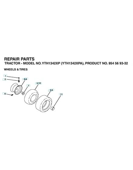 Husqvarna Yth1342 Xp - Wheels & Tyres