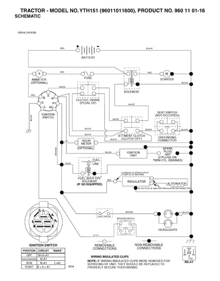 Husqvarna Yth151 - Schematic