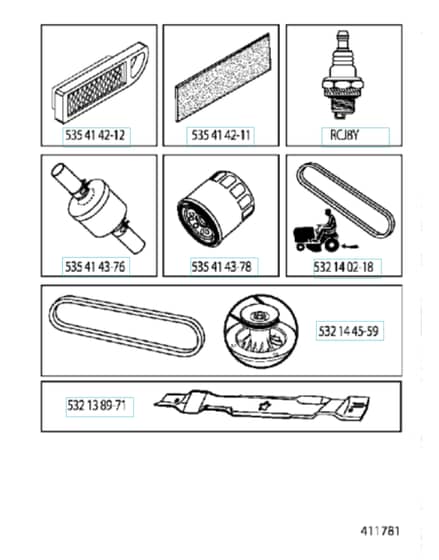Husqvarna Yth180 Twin - Frequently Used Parts