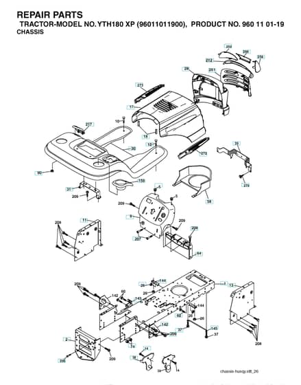 Husqvarna Yth180 Xp - Chassis & Enclosures