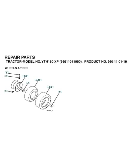 Husqvarna Yth180 Xp - Wheels & Tyres