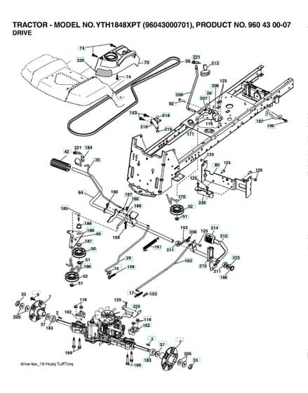 Husqvarna Yth1848 Xpt - Drive