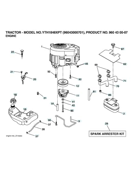 Husqvarna Yth1848 Xpt - Engine