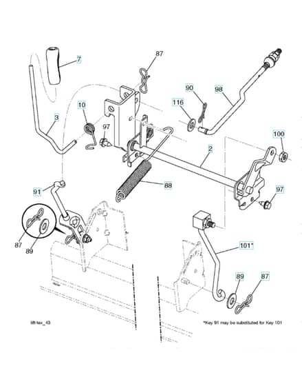 Husqvarna Yth18K46 - Mower Lift & Deck Lift