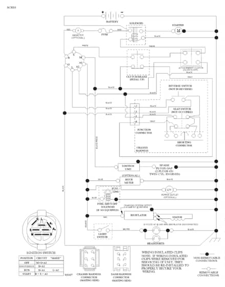 Husqvarna Yth18K46 - Schematic