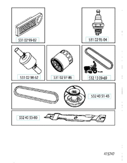 Husqvarna Yth200 Twin - Frequently Used Parts