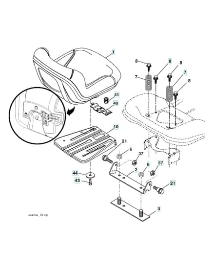 Husqvarna Yth200 Twin - Seat
