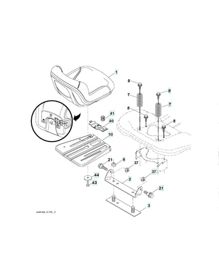Husqvarna Yth2042 Twin - Seat