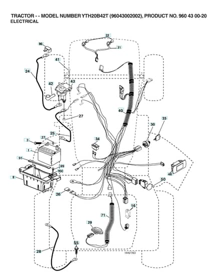 Husqvarna Yth20B42 T - Electrical