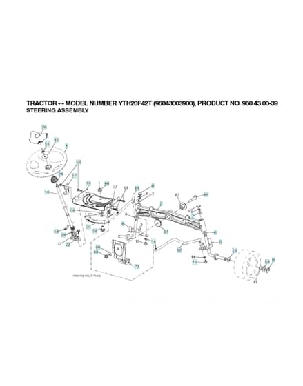 Husqvarna Yth20F42 T - Steering