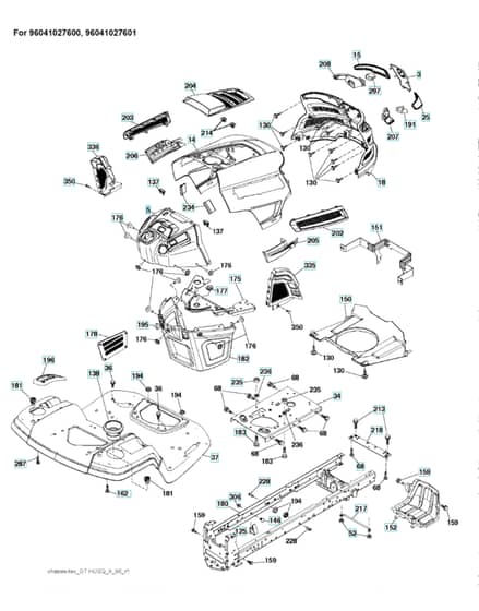 Husqvarna Yth20K42 - Chassis & Frame