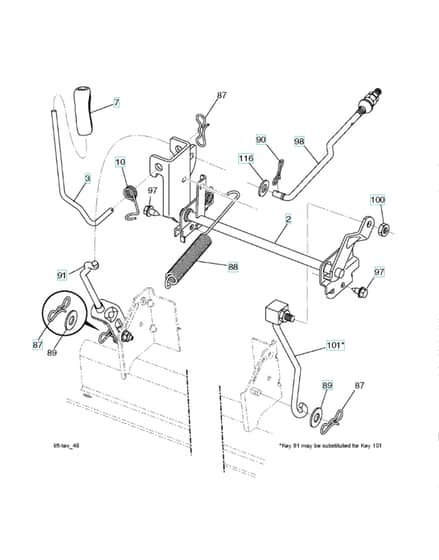 Husqvarna Yth20V42 - Mower Lift & Deck Lift