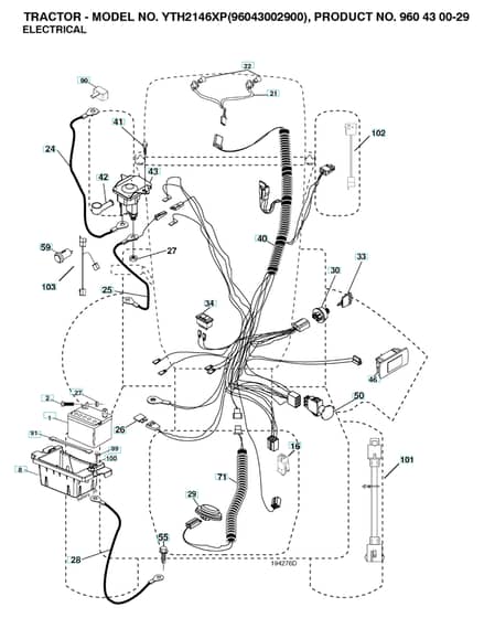 Husqvarna Yth2146 Xp - Electrical