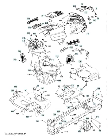 Husqvarna Yth21548 - Chassis & Frame