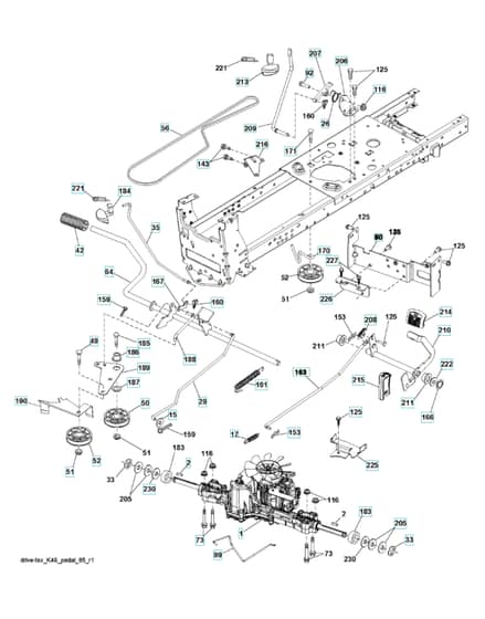 Husqvarna Yth21K46 - Drive