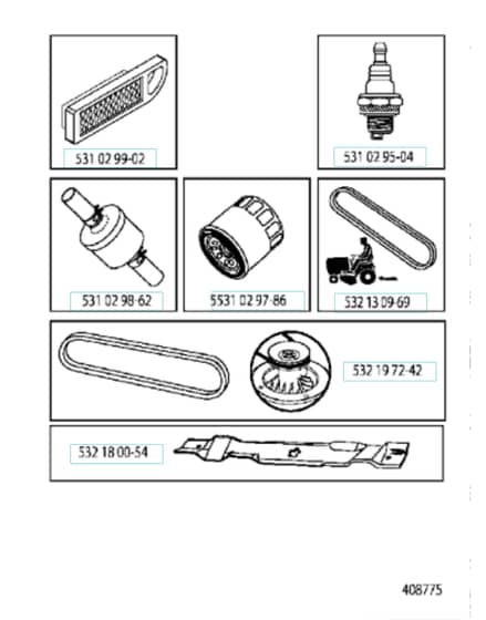Husqvarna Yth220 Twin - Frequently Used Parts