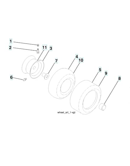 Husqvarna Yth2242 - Wheels & Tyres
