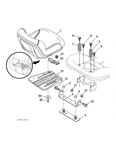 Husqvarna Yth2242Tdrf - Seat