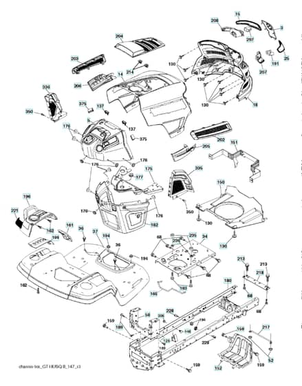 Husqvarna Yth2246Tdr - Chassis & Frame