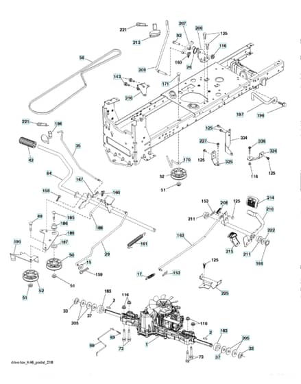 Husqvarna Yth22K48 - Drive
