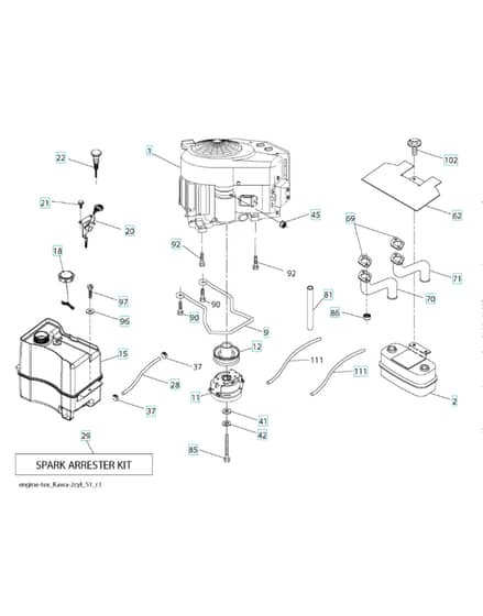Husqvarna Yth22K48 - Engine