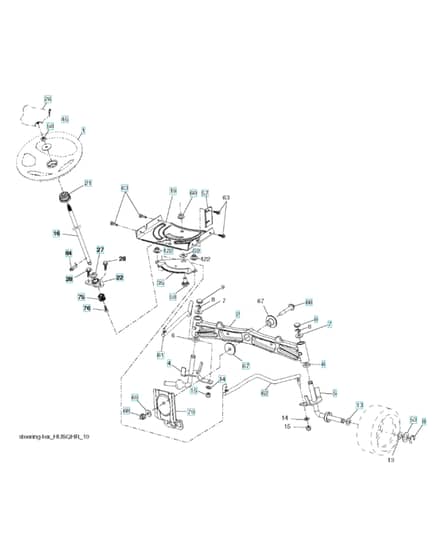 Husqvarna Yth22K48 - Steering
