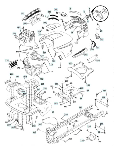Husqvarna Yth22V46Xls - Chassis & Enclosures