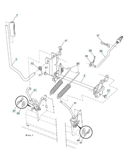 Husqvarna Yth2348 - Mower Lift & Deck Lift