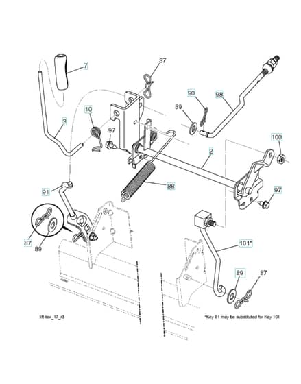 Husqvarna Yth23K46 - Mower Lift & Deck Lift