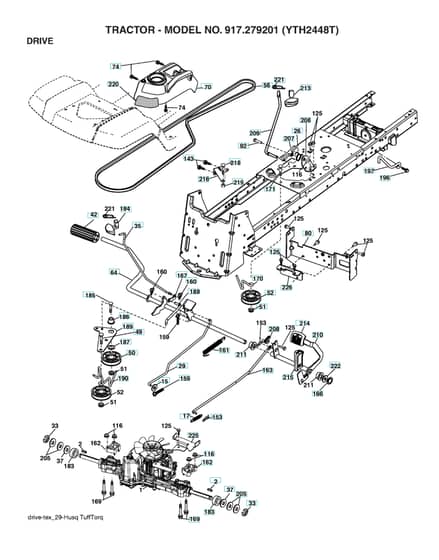 Husqvarna Yth2448 T - Drive